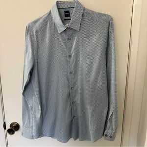 Hugo Boss men’s long sleeve button regular fit shirt size L